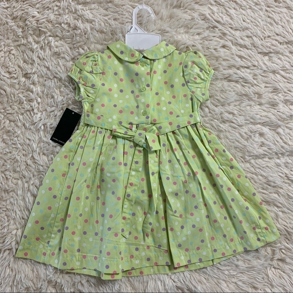 Laura Ashley NWT Toddler Polka Dot Dress 18 Months - Picture 3 of 10